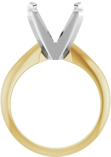 Sužadėtuvių Žiedas „Solitaire“ 14k yellow/white gold Round 11.2mm (2)