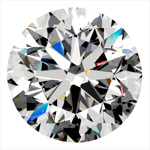 0.4 carat D-SI1 GD cut Natūralus Round Deimantas (1)