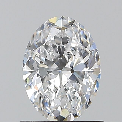 0.9 carat D-SI2 Natūralus Oval Deimantas (1)