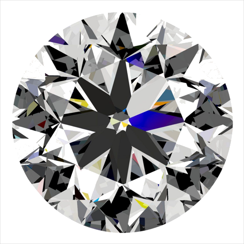0.3 carat D-VVS2 GD cut Natūralus Round Deimantas (1)