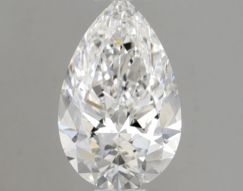 0.58 carat F-VVS2 Natūralus Pear Deimantas (1)