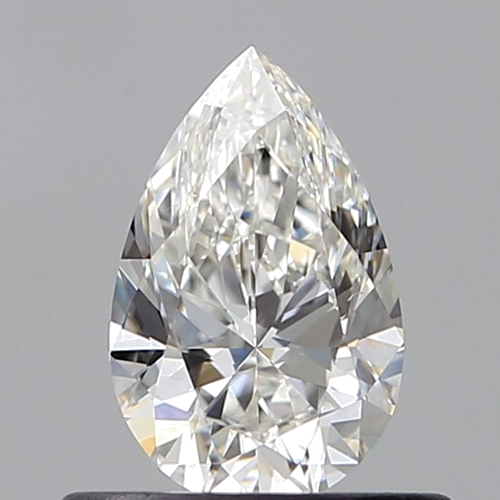 0.5 carat G-VVS2 Natūralus Pear Deimantas (1)