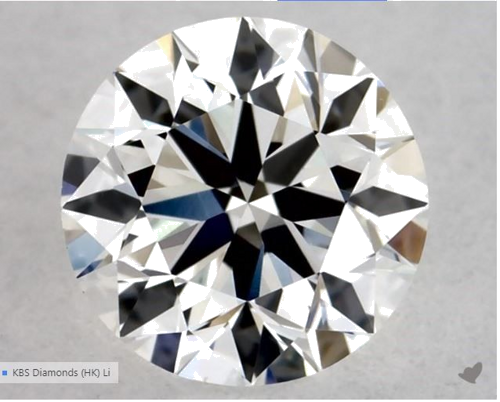 0.5 carat F-VS1 Excellent cut Natūralus Round Deimantas (1)