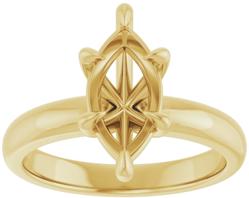 Sužadėtuvių Žiedas „Claw-Prong Solitaire“ 14k yellow gold Marquise 12mm x 6mm (3)
