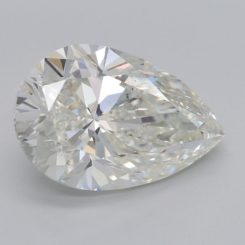 5.01 carat I-SI1 Natūralus Pear Deimantas (1)
