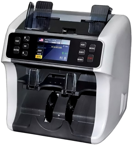 Dviejų skyrių banknotų tikrinimo/skaičiavimo/rūšiavimo aparatas Pro Wise 900 (1)