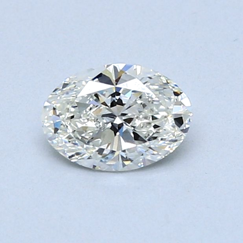 0.57 carat I-SI1 Natūralus Oval Deimantas (1)