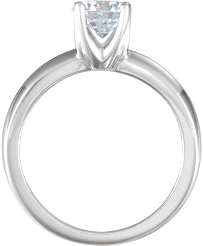 Sužadėtuvių Žiedas „Knife-Edge Solstice Solitaire®“ 14k white gold Round 6.5mm (4)