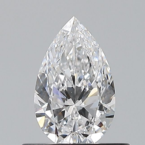 0.5 carat D-VVS2 Natūralus Pear Deimantas (1)