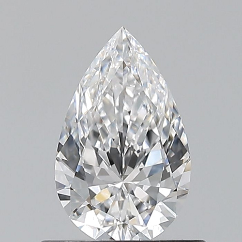 0.59 carat D-VVS2 Natūralus Pear Deimantas (1)