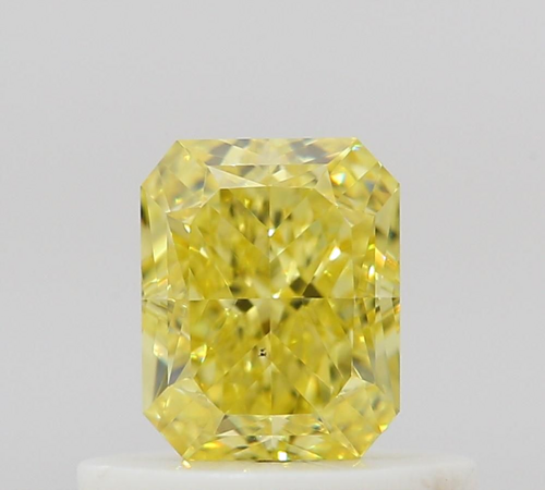 0.51 carat Fancy Intense Yellow-VS2 Natūralus Radiant Deimantas (1)