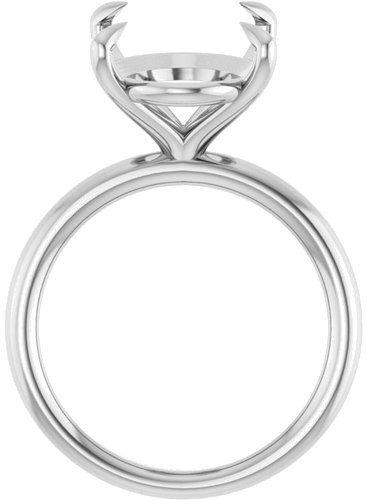 Sužadėtuvių Žiedas „Claw-Prong Solitaire“ 14k white gold Oval 16mm x 12mm (2)