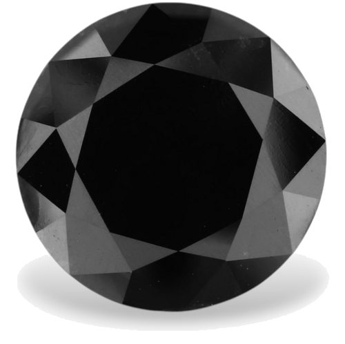 4.75 carat Fancy Black-VVS2 Excellent cut Natūralus Round Deimantas (1)