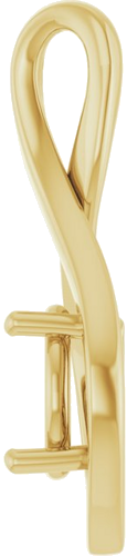 Pakabukas „Infinity-Inspired“ 14k yellow gold Round 8mm (3)