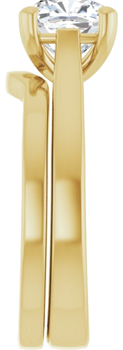 14K Yellow 7 mm Cushion Engagement Ring Mounting (9)