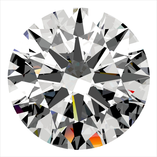 0.3 carat E-VS2 Excellent cut Natūralus Round Deimantas (1)