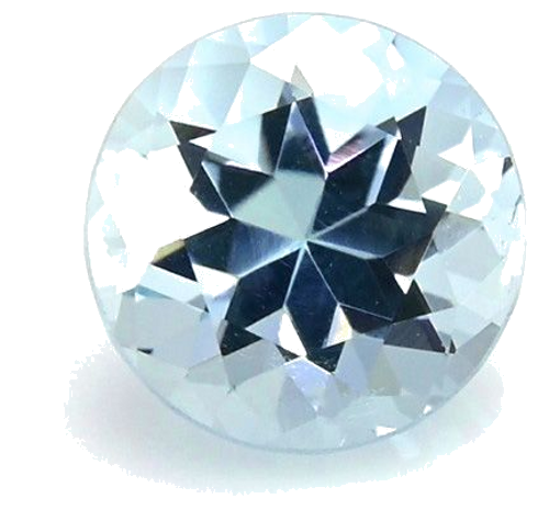 0.58 carat BLUE Round Aquamarine (1)