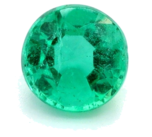 0.35 carat GREEN Round Smaragdas (1)