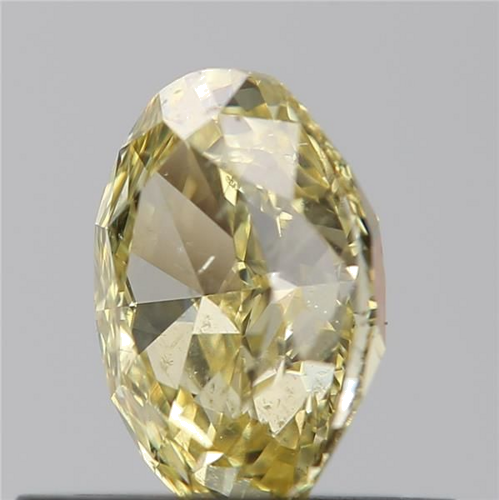 0.65 carat Fancy Intense  Yellow-SI2 Natūralus Oval Deimantas (1)
