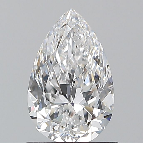 1.0 carat D-VVS2 Natūralus Pear Deimantas (1)