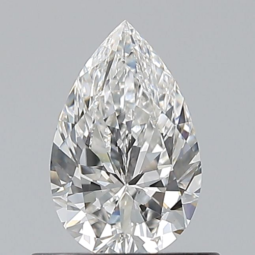 0.6 carat F-VS2 Natūralus Pear Deimantas (1)