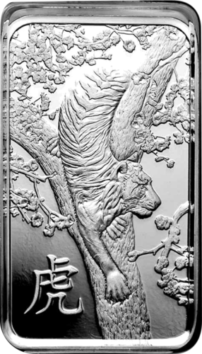 10 г Серебряный слиток Год Тигра 2022 PAMP (3)
