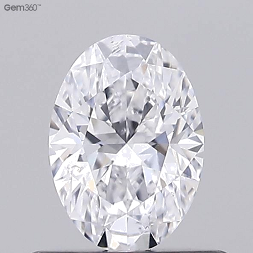 0.5 carat D-SI2 Natūralus Oval Deimantas (1)
