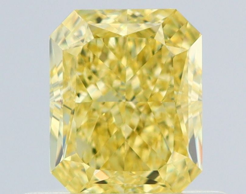 0.64 carat Fancy Intense Yellow-VVS1 Natūralus Radiant Deimantas (1)