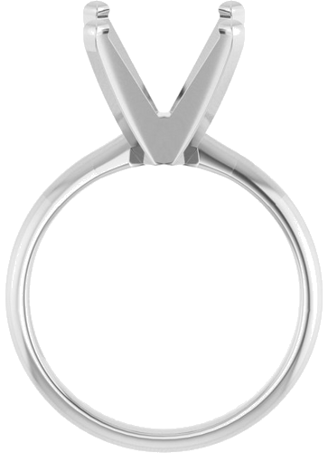 Sužadėtuvių Žiedas „Solitaire“ 14k white gold Square 8mm (2)