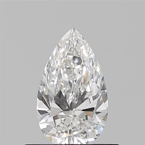 0.5 carat F-VVS2 Natūralus Pear Deimantas (1)