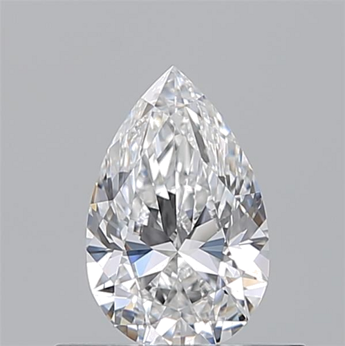 0.5 carat D-VVS2 Natūralus Pear Deimantas (1)