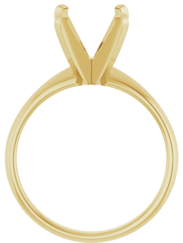 Sužadėtuvių Žiedas „Solitaire“ 14k yellow gold Round 9.3mm x 9.7mm (2)