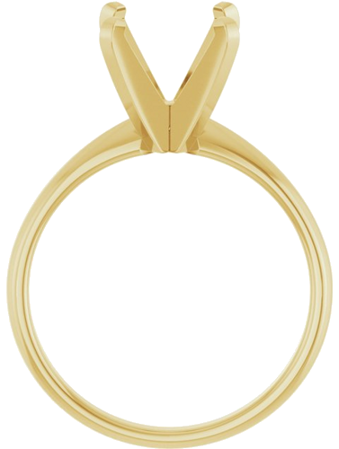Sužadėtuvių Žiedas „Solitaire“ 14k yellow gold Cushion 8mm (2)