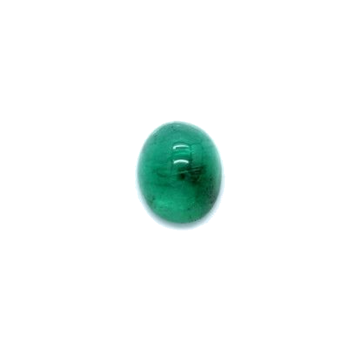 0.97 carat GREEN CABOCHON cut Oval Smaragdas (1)