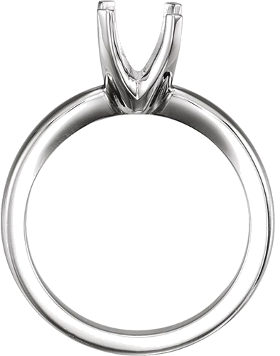 Sužadėtuvių Žiedas „Tall Solstice Solitaire®“ 14k white gold Round 7.8mm (2)