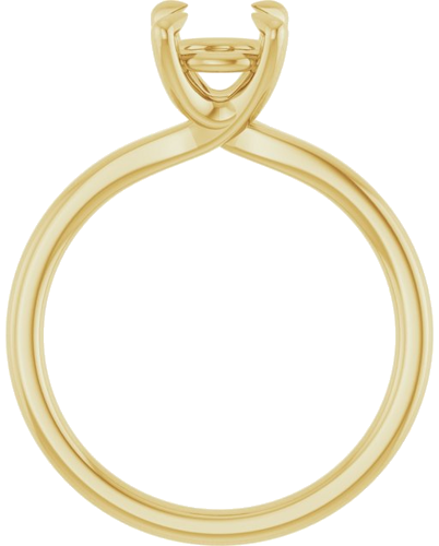 Sužadėtuvių Žiedas 14k yellow gold Round 6.5mm (2)