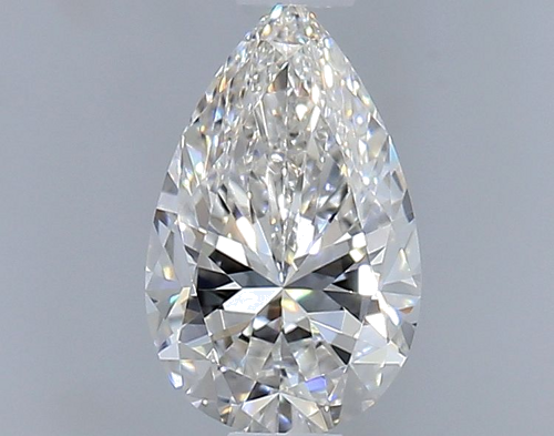 0.5 carat F-VVS2 Natūralus Pear Deimantas (1)