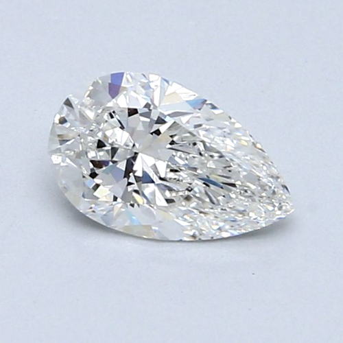 0.72 carat F-VS2 Natūralus Pear Deimantas (1)