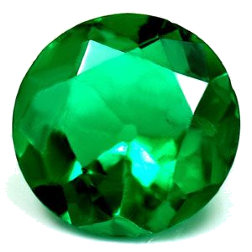 0.81 carat GREEN Round Smaragdas (1)