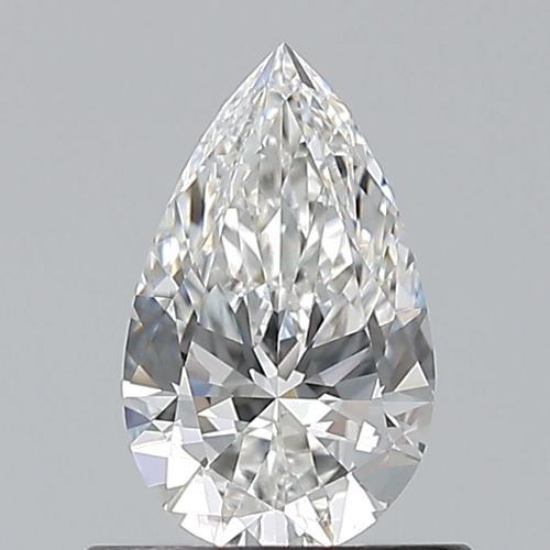 0.6 carat F-VVS2 Natūralus Pear Deimantas (1)