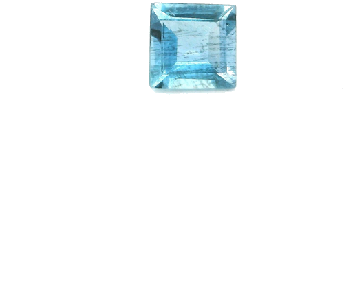 0.46 carat BLUE STEP cut Square Aquamarine (1)