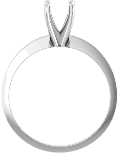 Sužadėtuvių Žiedas „Solitaire“ 585 Baltojo Aukso Round 5.4mm x 5.7mm (2)