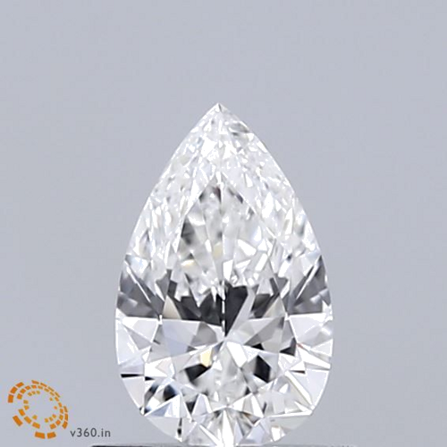 0.51 carat F-VS1 Natūralus Pear Deimantas (1)