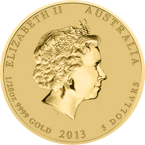 1/20 oz Year of the Snake 2013 Australia Gold Coin (2)