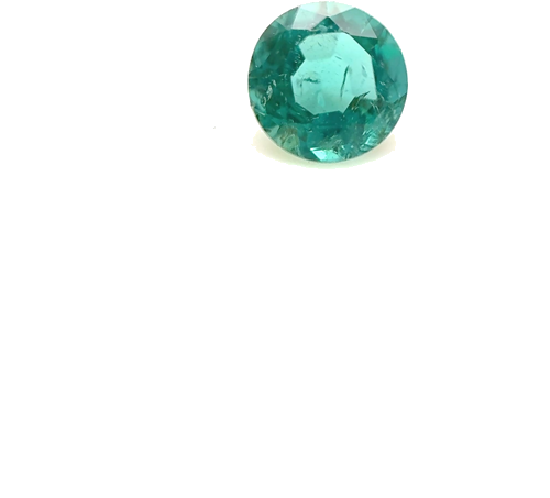 0.4 carat GREEN Round Smaragdas (1)