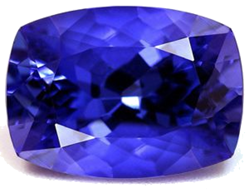 3.27 carat BLUE Cushion Tanzanite (1)