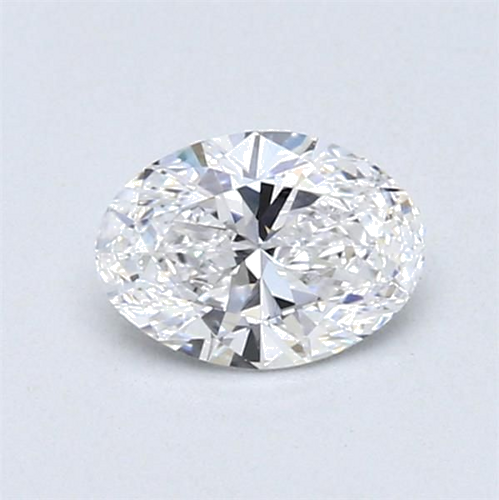 0.53 carat D-VVS2 Natūralus Oval Deimantas (1)