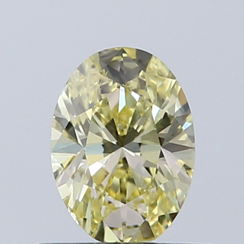 0.51 carat Fancy Intense Yellow-SI2 Natūralus Oval Deimantas (1)