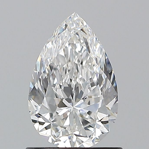 1.0 carat E-VVS2 Natūralus Pear Deimantas (1)