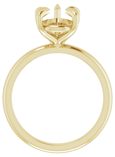 Sužadėtuvių Žiedas „Solitaire“ 585 Geltonojo Aukso Pear Shape 12mm x 8mm (2)